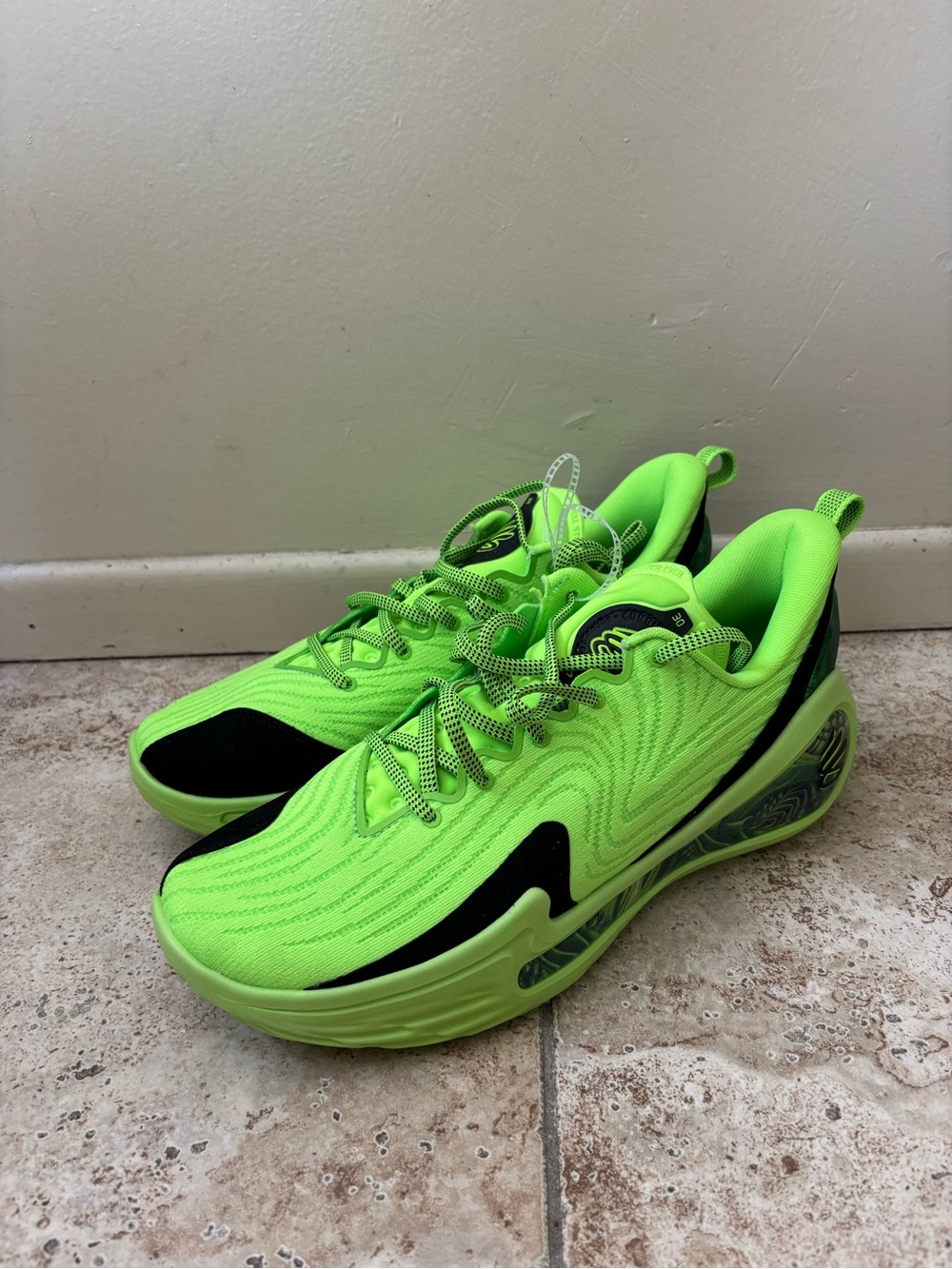 Under Armour Curry 12 Extraterrestrial Green Basketball Shoe Sz 12 3027633-001